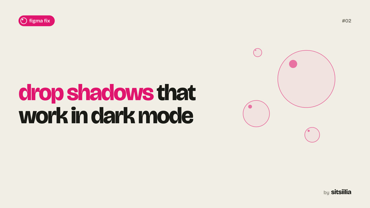 Play the video: drop shadows that work in dark mode